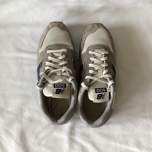 New Balance 500 Classic Grey/Blue - Picture 7 of 8